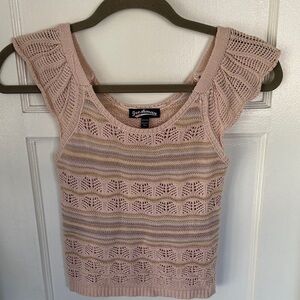 Freshman 1996 Pink Knit Top Size 8/10